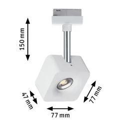 Skinnesystem ^ Paulmann URail Cube LED-spot, dæmpes 2.700 K hvidt