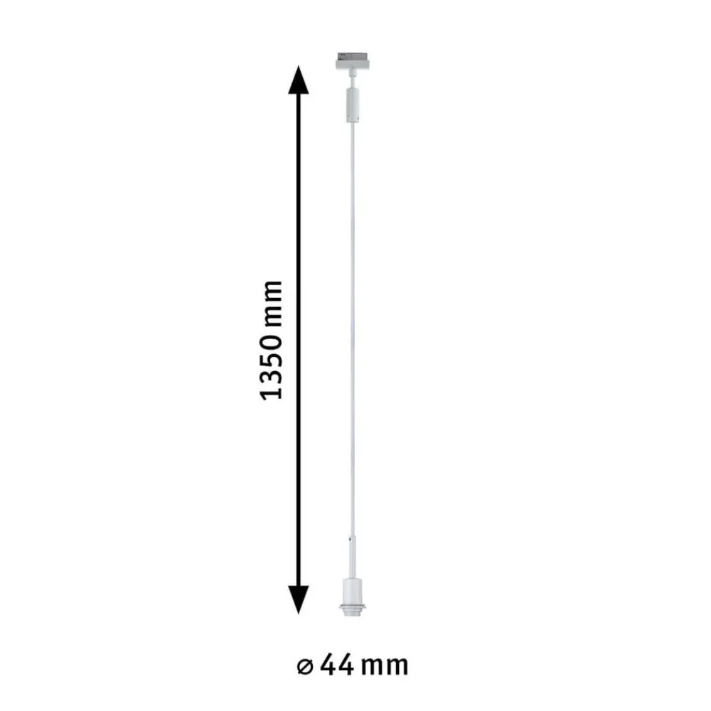 Skinnesystem ^ Paulmann URail DecoSystems pendel E14, hvid