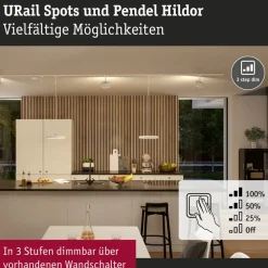 Paulmann Arbejdsrum/Kontor > URail Hildor LED-spot hvid 3.000K