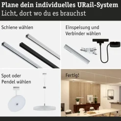 Paulmann Arbejdsrum/Kontor > URail Hildor LED-spot hvid 3.000K