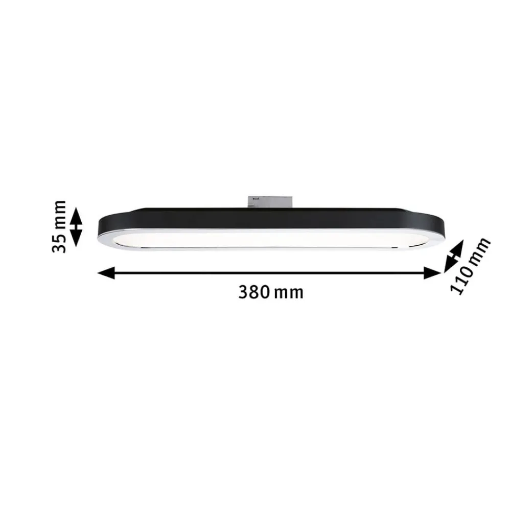 Paulmann Skinnesystem > URail LED-panel 7W 2.700 K mat sort