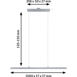 Paulmann Skinnesystem > URail Lento LED-pendel ZigBee CCT krom