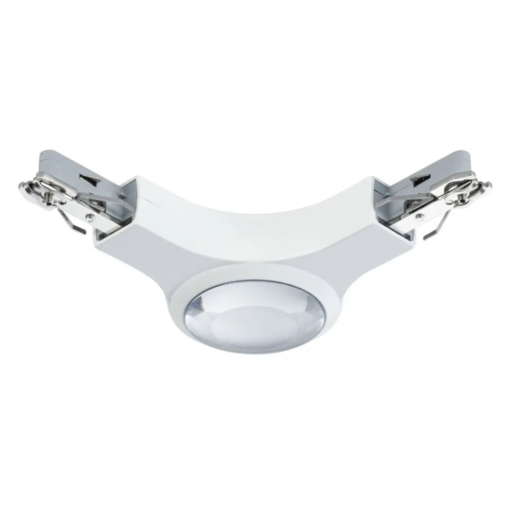 Paulmann Arbejdsrum/Kontor|Skinnesystem > URail L-konnektor til LED-lampe 827 hvid