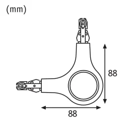 Paulmann Arbejdsrum/Kontor|Skinnesystem > URail L-konnektor til LED-lampe 827 hvid