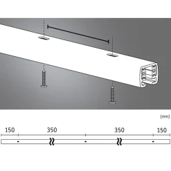 Arbejdsrum/Kontor|Skinnesystem ^ Paulmann URail skinne, hvid, længde 100 cm, aluminium