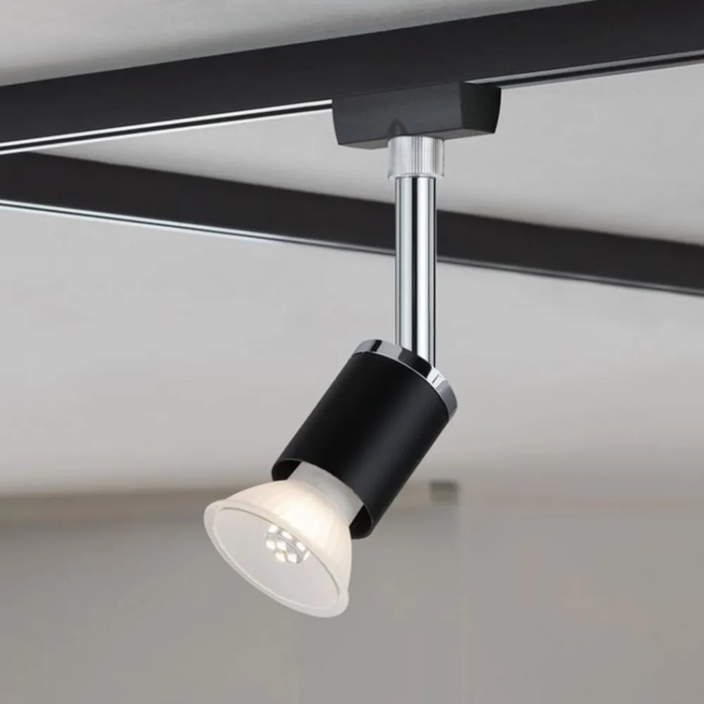 Paulmann Skinnesystem > URail Spotlight Pure II, dæmpbar mat sort