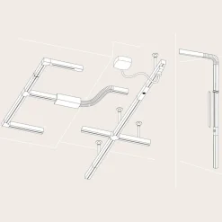 Paulmann Skinnesystem > URail systemskinne, 10 cm, sort mat