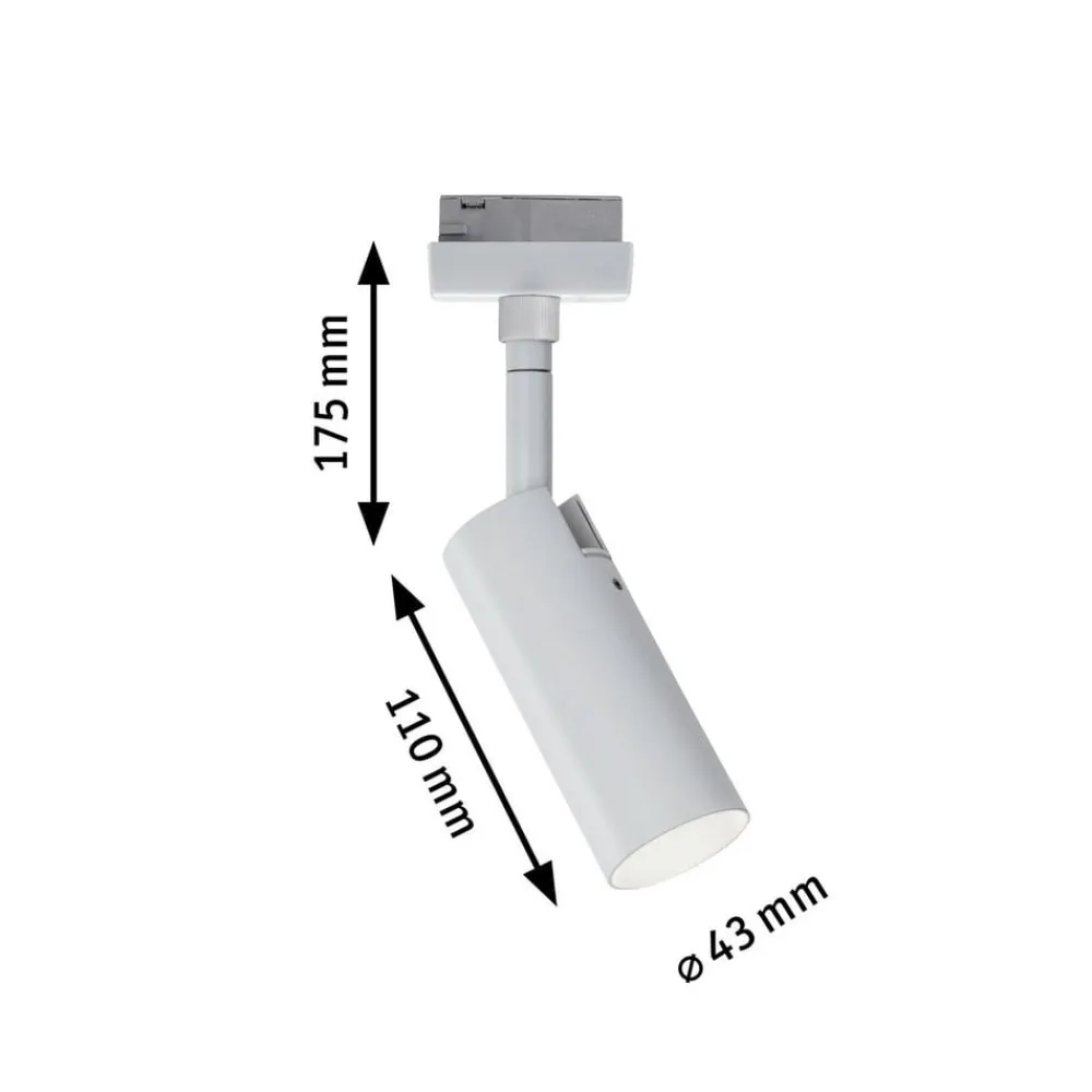 Paulmann Arbejdsrum/Kontor|Skinnesystem > URail Tubo LED-spot, hvid