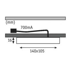 Paulmann Underskabsbelysning > Vane LED-underskabslampe, 2 stk.