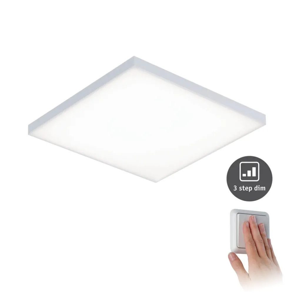 Arbejdsrum/Kontor|Loftlamper ^ Paulmann Velora LED-panel, 3-step-dim, 29,5x29,5cm