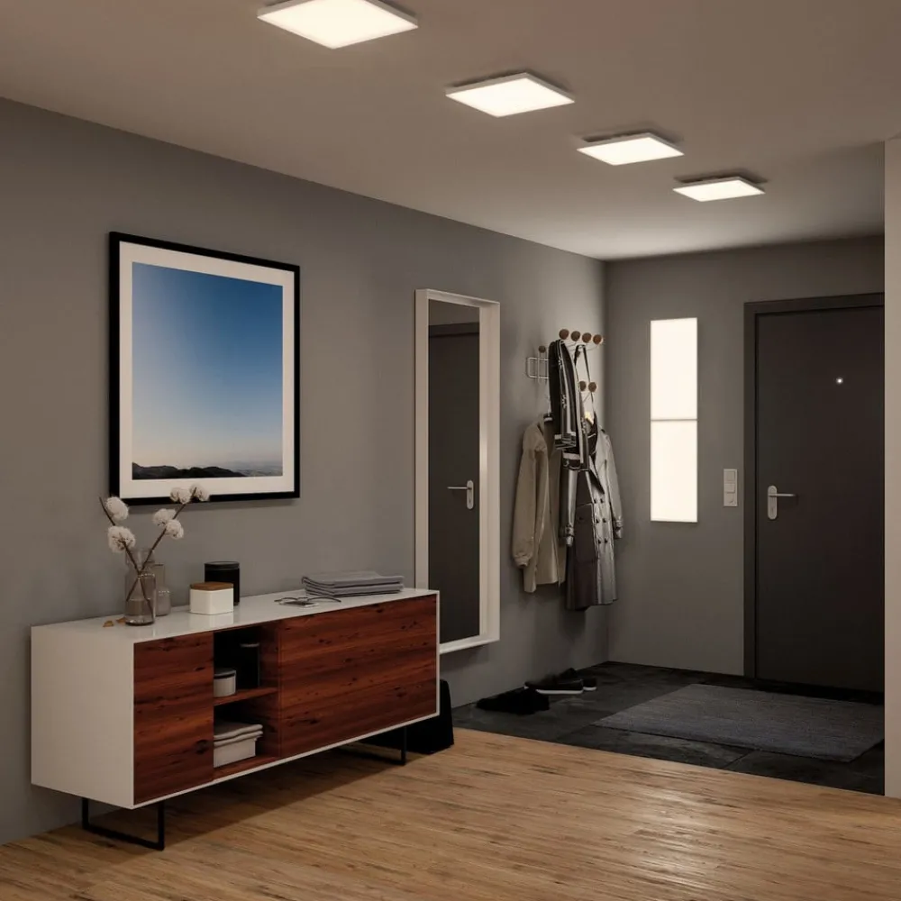 Arbejdsrum/Kontor|Loftlamper ^ Paulmann Velora LED-panel, 3-step-dim, 29,5x29,5cm