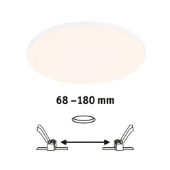 Loftlamper|Indbygningsspots ^ Paulmann Veluna Edge IP44 3.000K dimm Ø 20cm