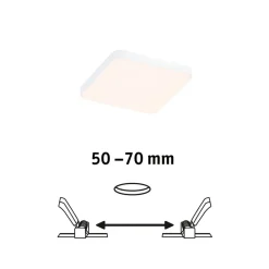 Paulmann Loftlamper|Indbygningsspots > Veluna Edge IP44 3000K dimm 9x9cm