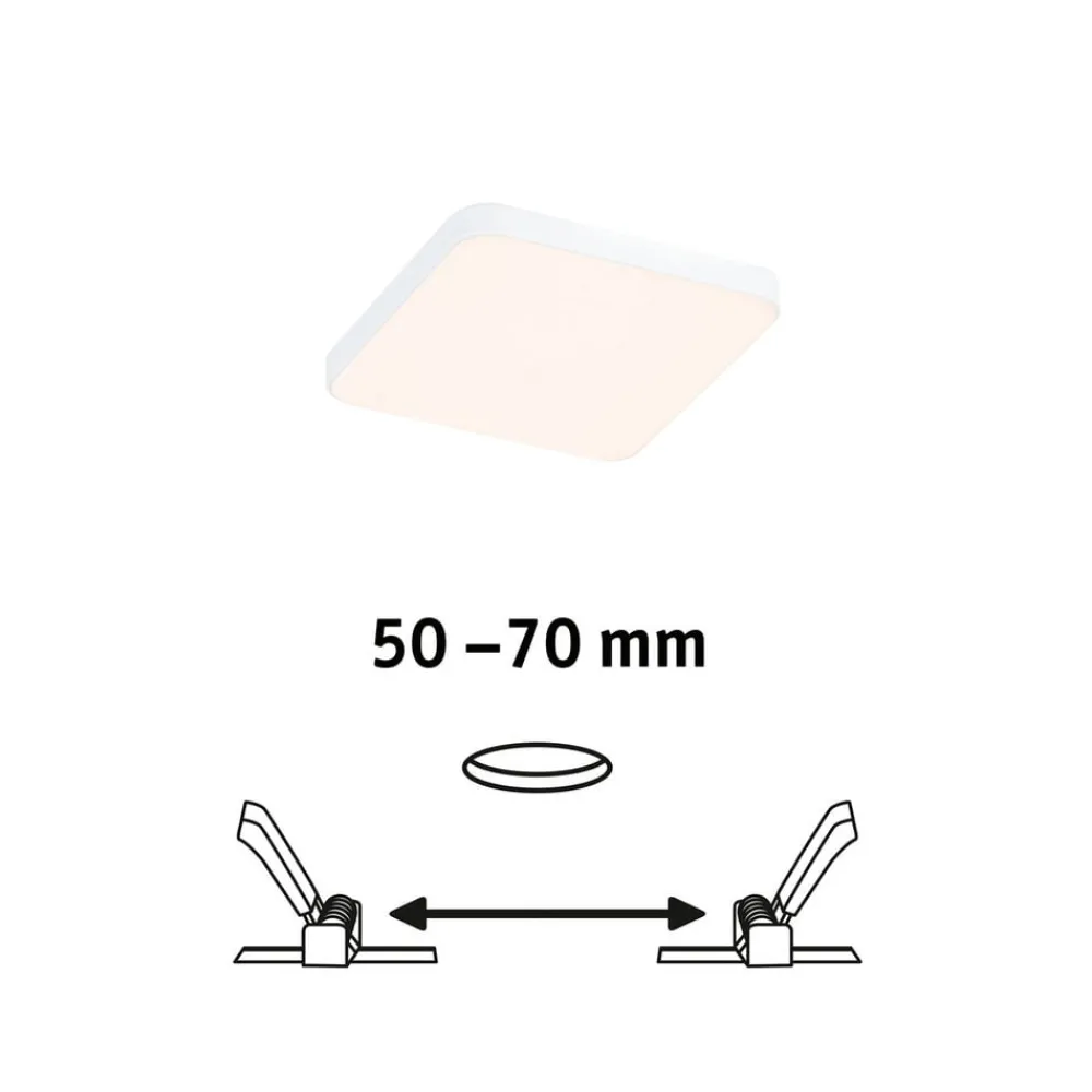 Paulmann Loftlamper|Indbygningsspots > Veluna Edge IP44 3000K dimm 9x9cm