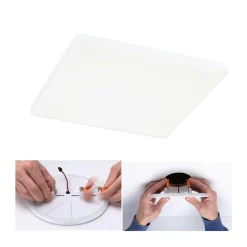 Paulmann Loftlamper|Indbygningsspots > Veluna Edge IP44 4000K dimm 20x20cm