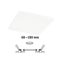 Paulmann Loftlamper|Indbygningsspots > Veluna Edge IP44 4000K dimm 20x20cm