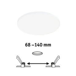 Loftlamper|Indbygningsspots ^ Paulmann Veluna Edge IP44 4.000K dimm Ø 16cm