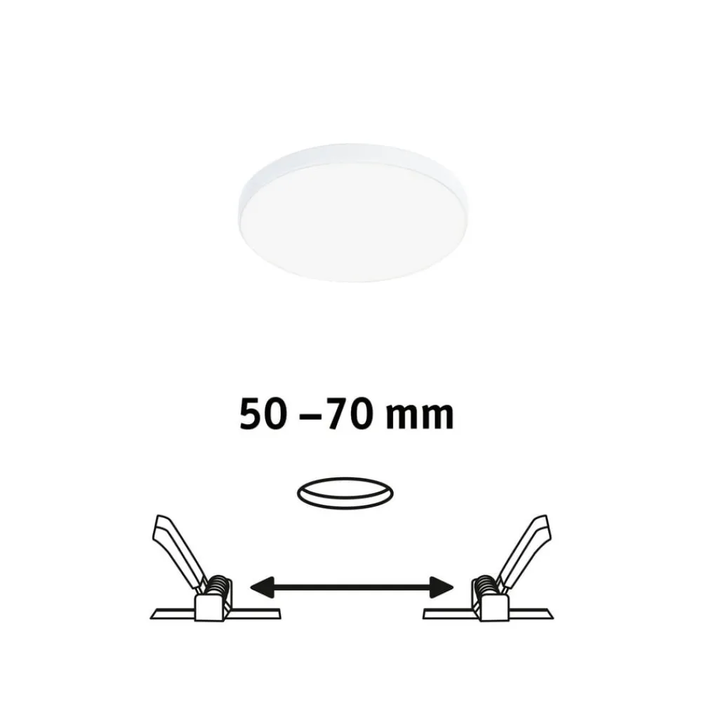 Paulmann Loftlamper|Indbygningsspots > Veluna Edge IP44 4.000K dimm Ø 9cm