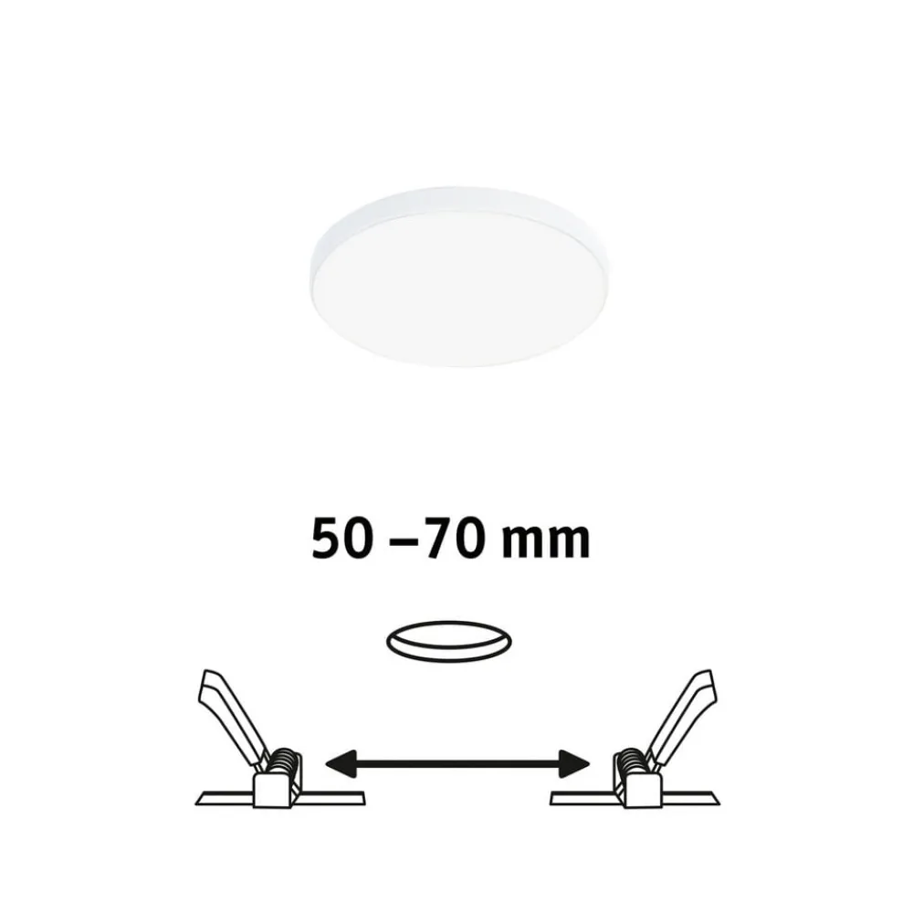 Paulmann Loftlamper|Indbygningsspots > Veluna Edge IP44 4.000K dimm Ø 9cm