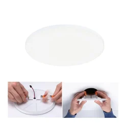 Loftlamper|Indbygningsspots ^ Paulmann Veluna Edge IP44 4.000K dimm Ø 20cm