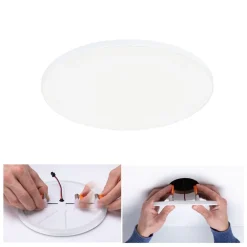 Loftlamper|Indbygningsspots ^ Paulmann Veluna Edge IP44 4.000K dimm Ø 20cm