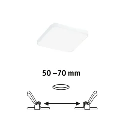 Paulmann Loftlamper|Indbygningsspots > Veluna Edge IP44 4000K dimm 9x9cm