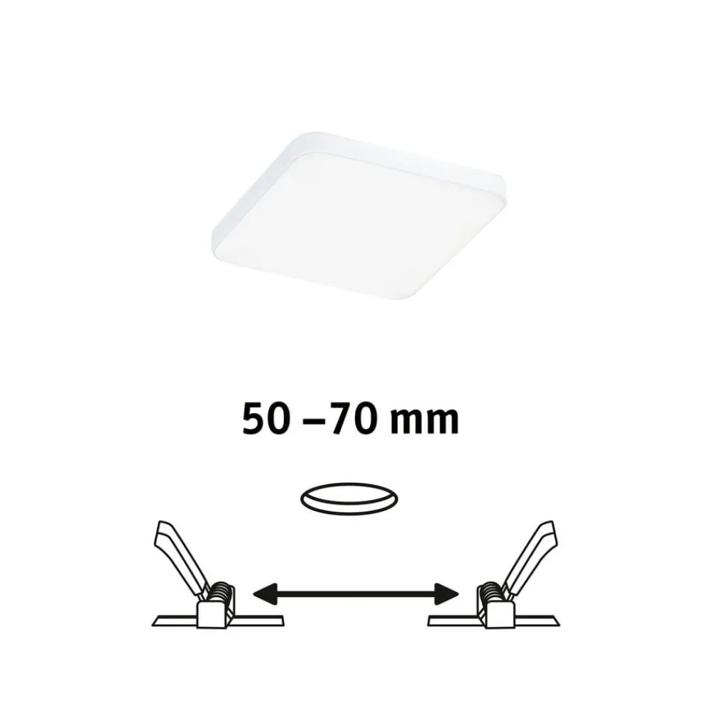 Paulmann Loftlamper|Indbygningsspots > Veluna Edge IP44 4000K dimm 9x9cm
