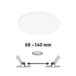 Paulmann Loftlamper > Veluna Edge LED indbygget IP44 4.000K Ø 16cm