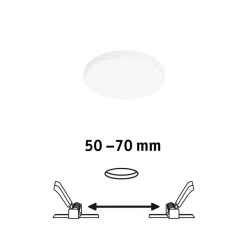 Paulmann Loftlamper|Indbygningsspots > Veluna Edge LED indbygget IP44 4.000K Ø 9cm