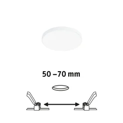 Paulmann Loftlamper|Indbygningsspots > Veluna Edge LED indbygget IP44 4.000K Ø 9cm