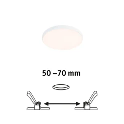 Paulmann Loftlamper|Indbygningsspots > Veluna Edge LED indbygget IP44 3.000K Ø 9cm