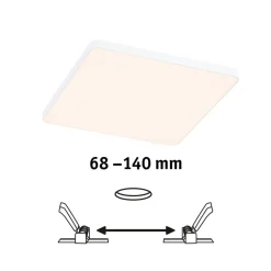 Paulmann Loftlamper > Veluna Edge LED indbygget IP44 3000K 16x16cm