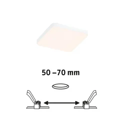 Paulmann Loftlamper > Veluna Edge LED indbygget IP44 3000K 9x9cm