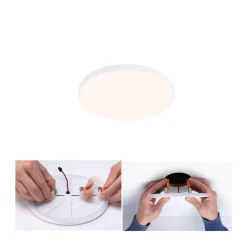 Indbygningsspots|Spotlights ^ Paulmann Veluna Edge LED indbygget IP44 3.000K Ø 12cm