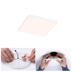 Paulmann Loftlamper|Indbygningsspots > Veluna Edge LED til indbygning IP44 3000K 12x12cm