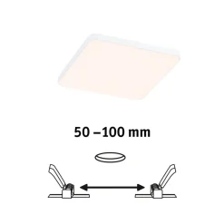 Paulmann Loftlamper|Indbygningsspots > Veluna Edge LED til indbygning IP44 3000K 12x12cm