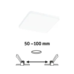 Paulmann Loftlamper > Veluna Edge LED til indbygning IP44 4000K 12x12cm