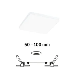 Paulmann Loftlamper > Veluna Edge LED til indbygning IP44 4000K 12x12cm