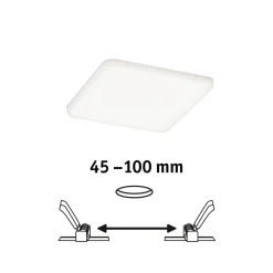 Paulmann Loftlamper|Indbygningsspots > Veluna LED 4.000 K 12,5x12,5