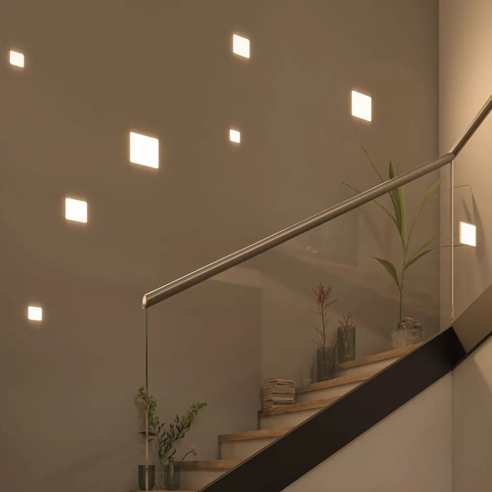 Paulmann Loftlamper|Indbygningsspots > Veluna LED 4.000 K 7,5x7,5