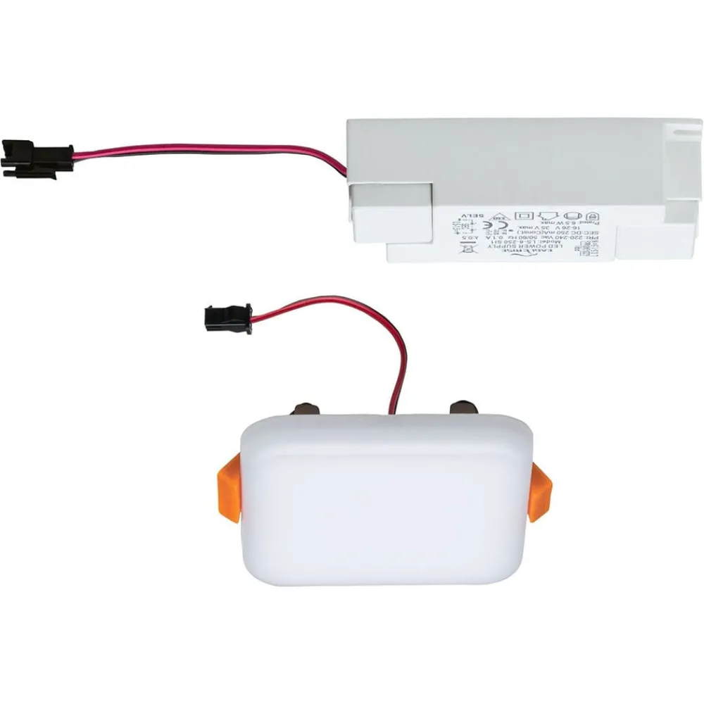 Paulmann Loftlamper|Indbygningsspots > Veluna LED 4.000 K 7,5x7,5