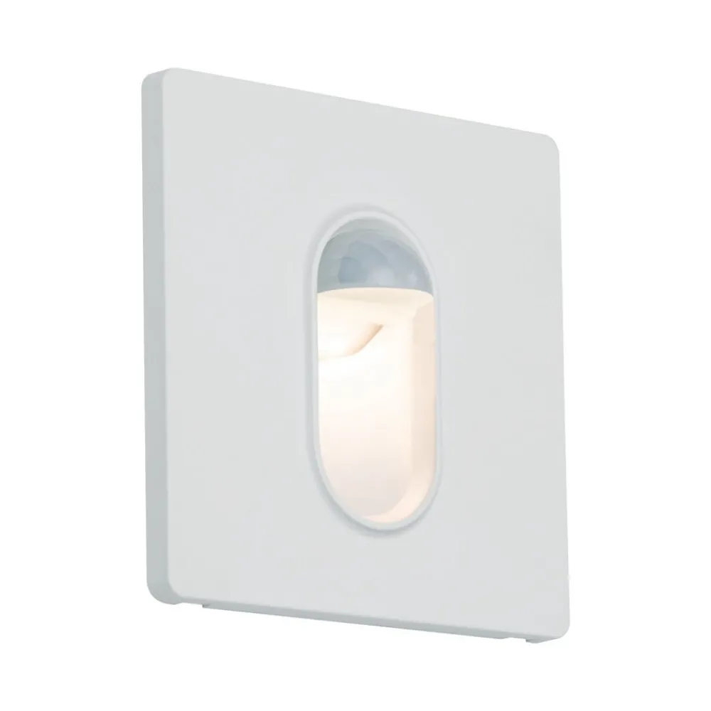 Paulmann Indbygningsspots|Spotlights > Wall indbygningslampe, sensor kantet hvid