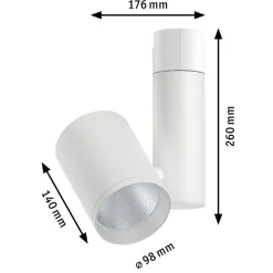 Paulmann Skinnesystem > Zeuz URail Spot 4.000K 39° hvid mat