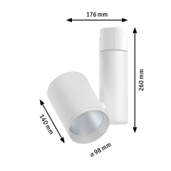 Paulmann Skinnesystem > Zeuz URail Spot 4.000K 15° hvid mat