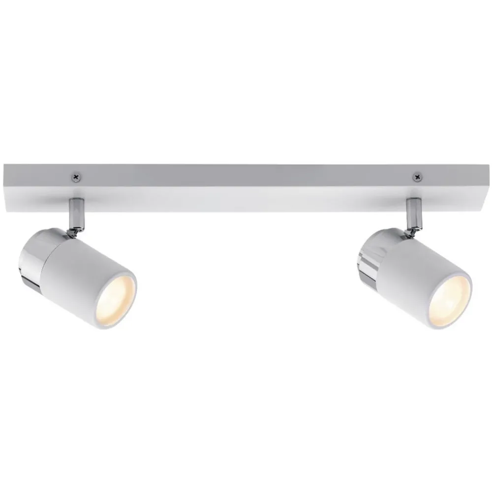 Paulmann Loftlamper|Spotlights > Zyli loftspot, hvid/krom, 2 lyskilder