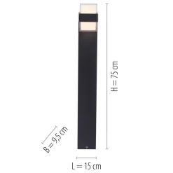 Paul Neuhaus Gadebelysning > Cara LED-gadelampe, up/down