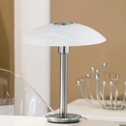 Bordlamper ^ Paul Neuhaus Enova bordlampe, stålfarvet
