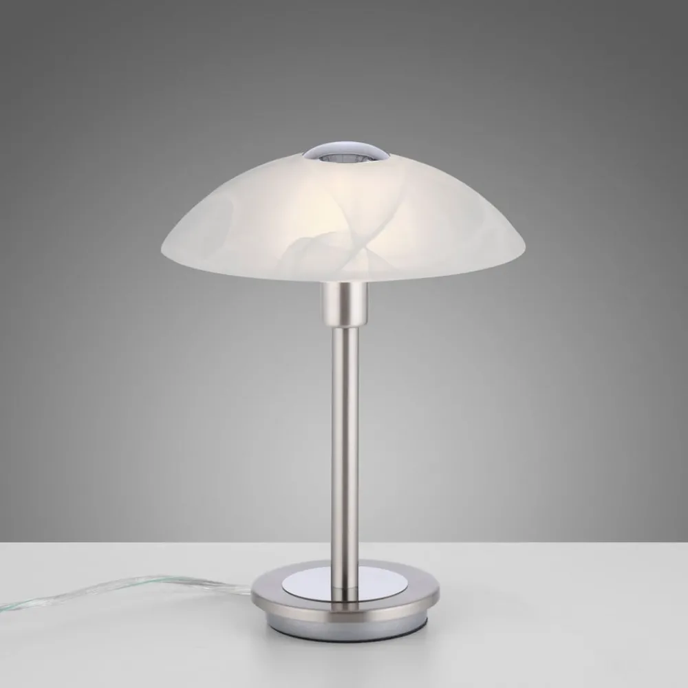 Bordlamper ^ Paul Neuhaus Enova bordlampe, stålfarvet