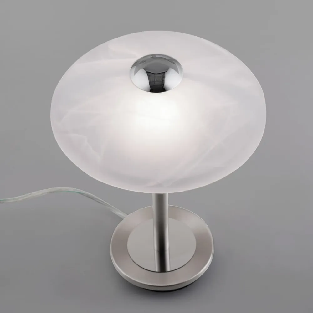Bordlamper ^ Paul Neuhaus Enova bordlampe, stålfarvet