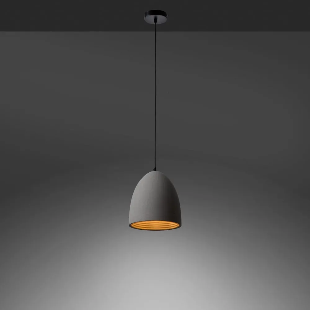 Paul Neuhaus Pendellamper > Eton hængelampe, grå, beton, Ø 21 cm, G9
